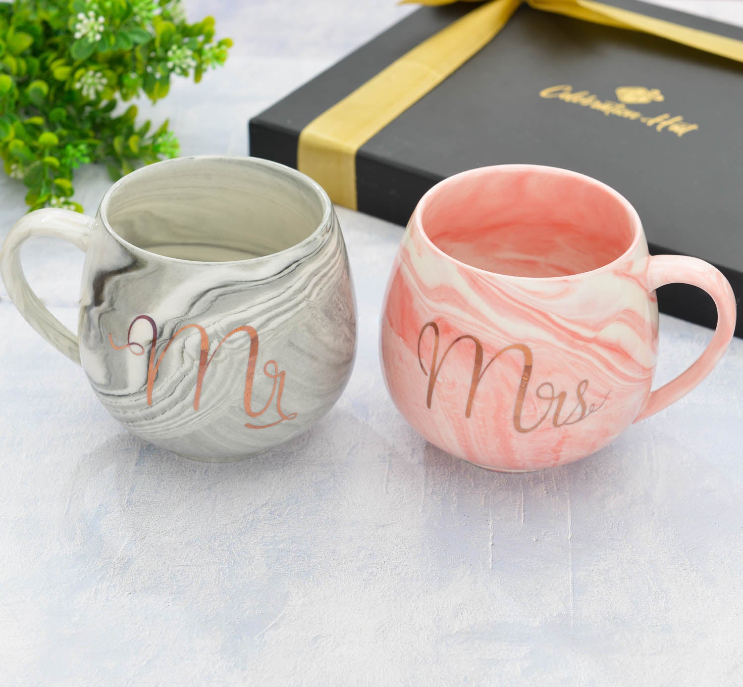 Mr. and Mrs. Marble Mug