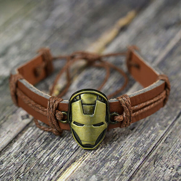 Leather Ironman Bracelet