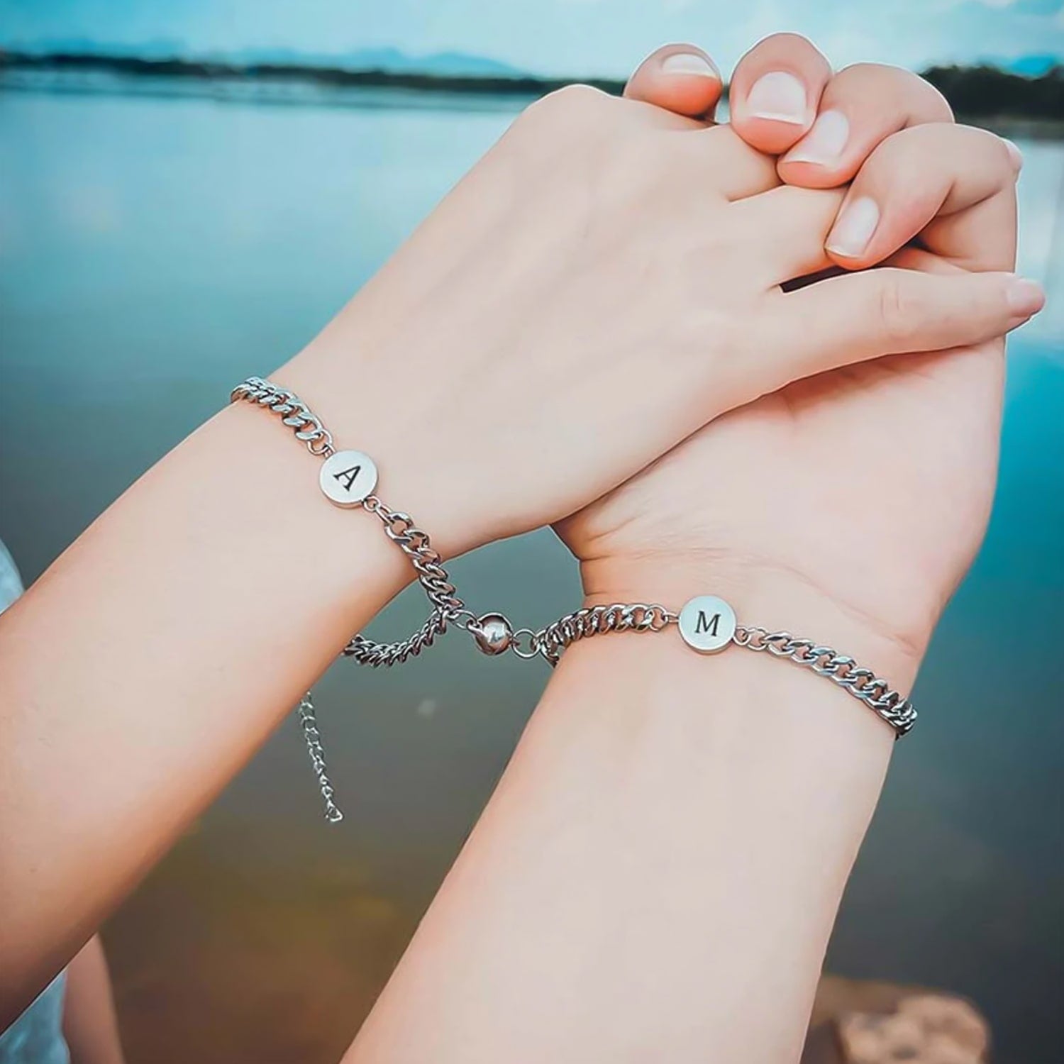 Stylish Magnetic Heart Bracelet for Couples – Celebration Hut