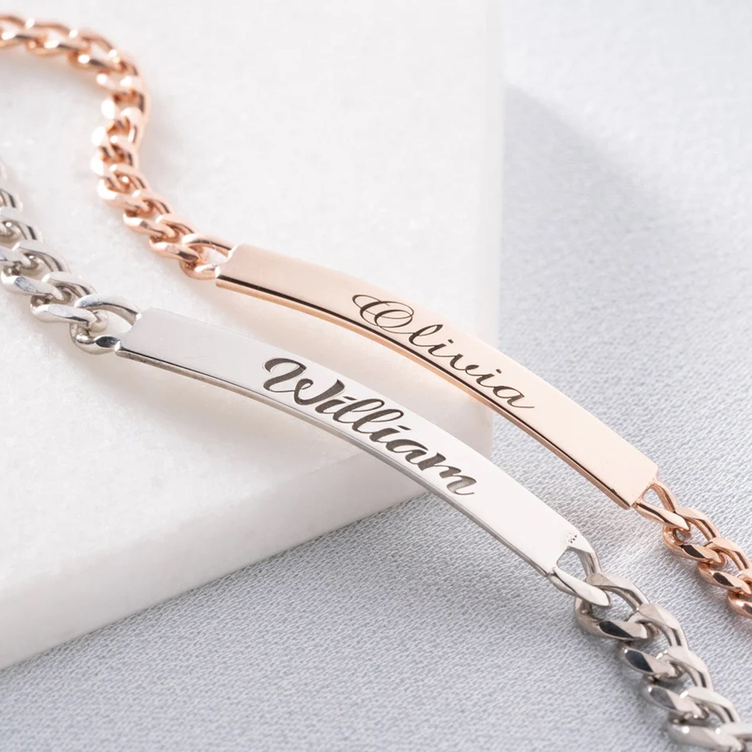 Buy Personalised Sterling Silver Bar Bracelet Engraved Bracelet Online in  India  Etsy