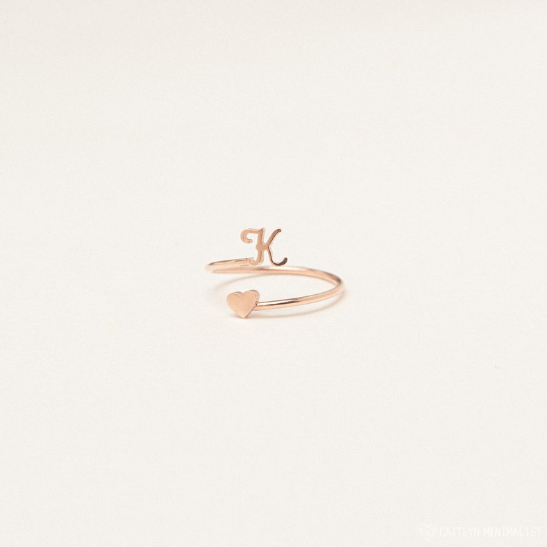 Initial with Heart Ring!!